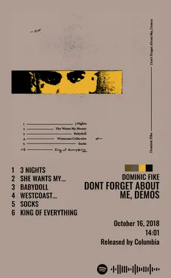 Dominic Fike - Dont Forget About Me Demos.jpg